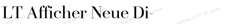 LT Afficher Neue Di字体转换